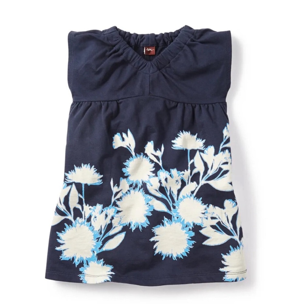 Tea Collection Sunprint Garden V-neck Dress